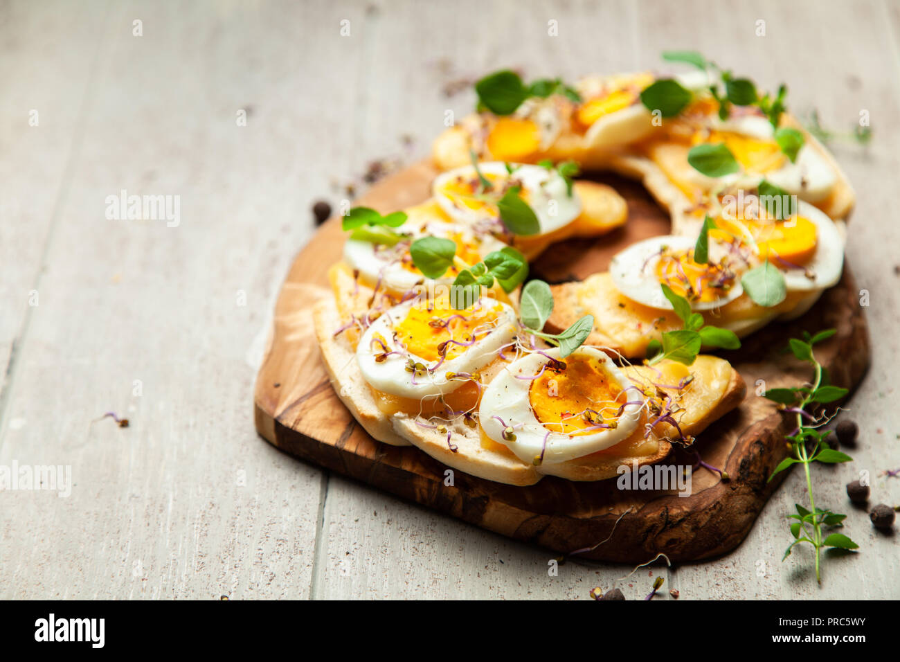 Croissant al burro panini Foto Stock