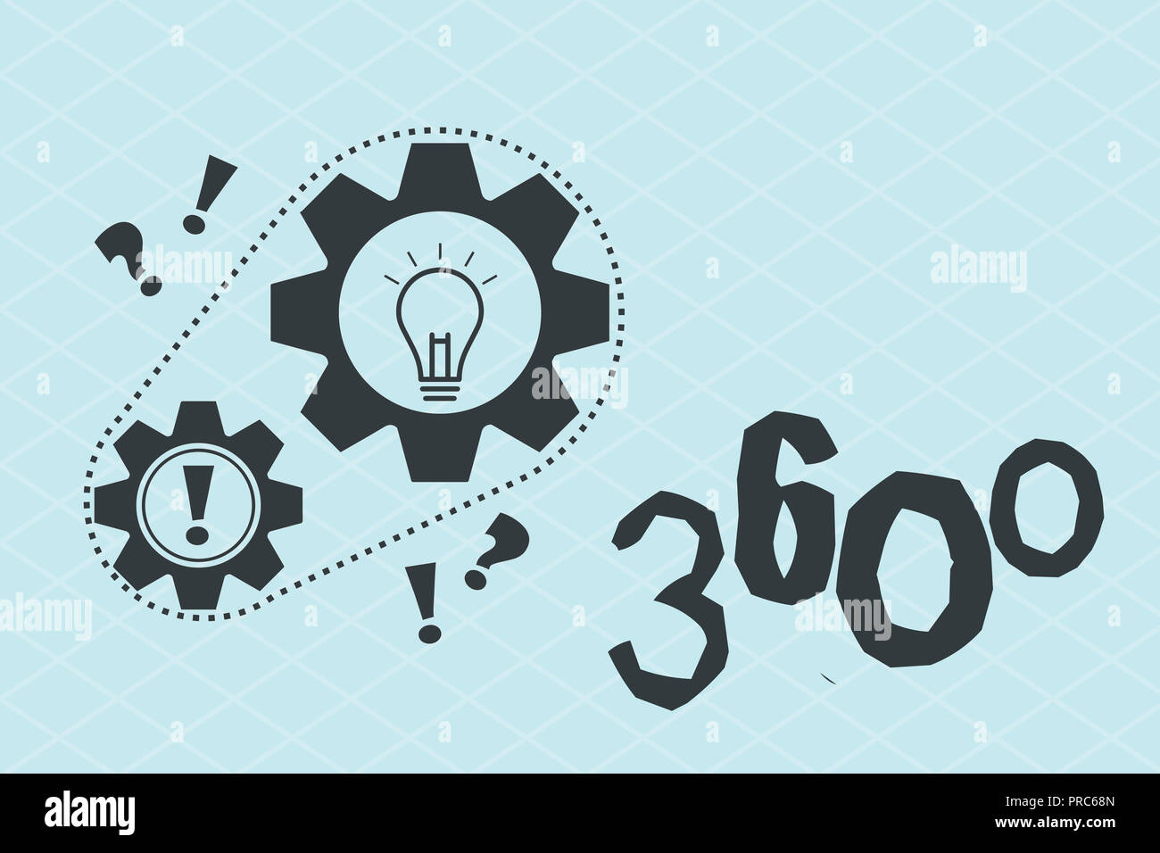 Testo della scrittura a mano 360. Concetto significato globale che incorpora tutti i punti di vista in grado di ruotare liberamente. Foto Stock