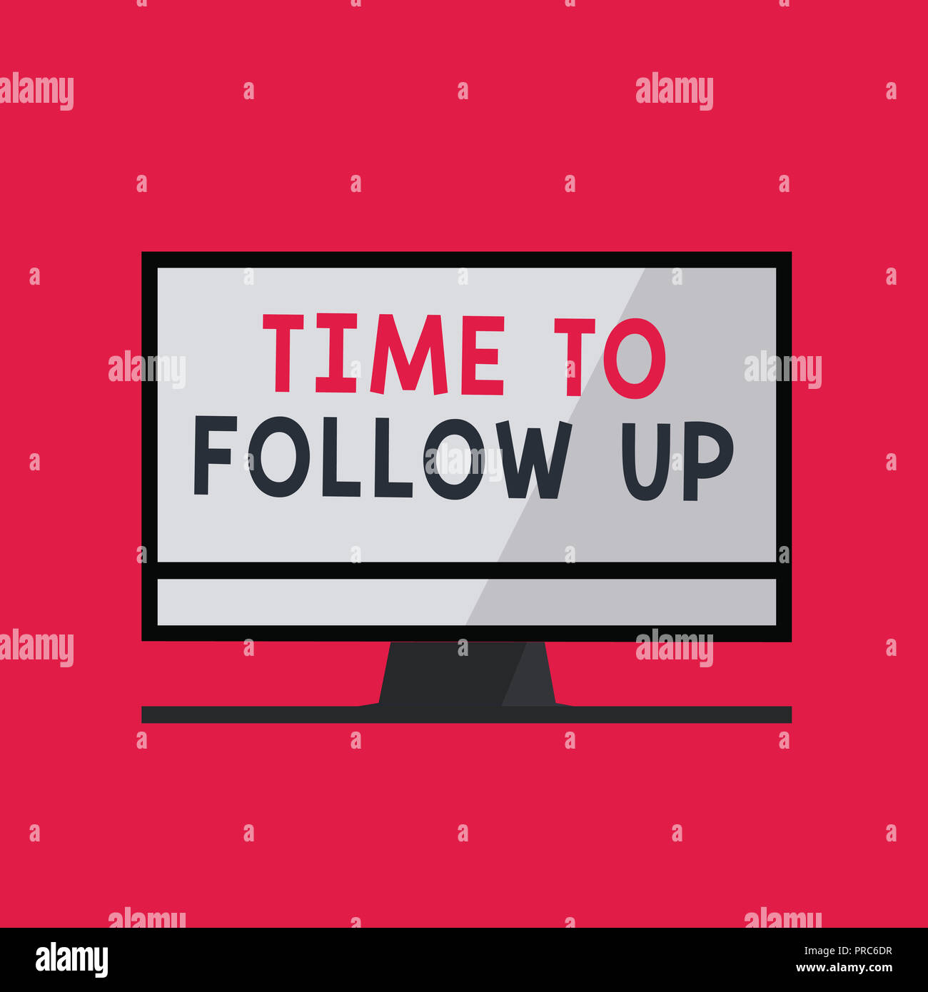 La grafia la scrittura di testo Tempo di Follow Up. Concetto di indagine il significato della precedente attività o informazioni continuazione. Foto Stock