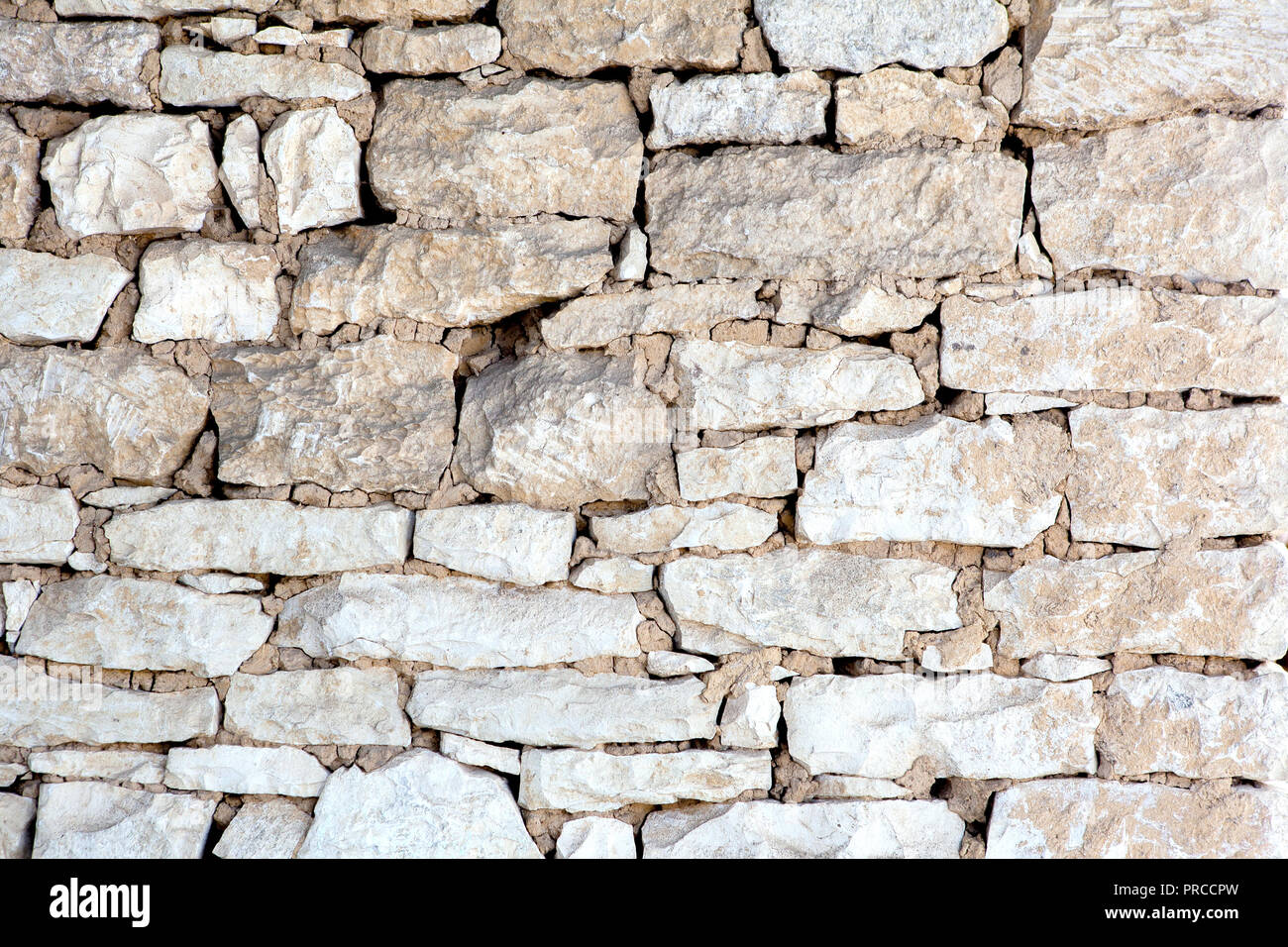 Sfondo bianco del muro di pietra texture foto Foto Stock