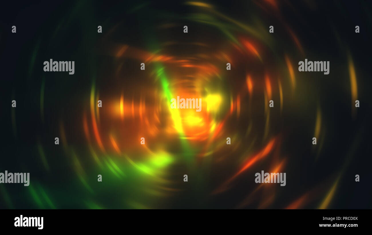 Esplosione di particelle di brillantezza con moto radiale sfocatura, 3D render computer sfondo generato Foto Stock