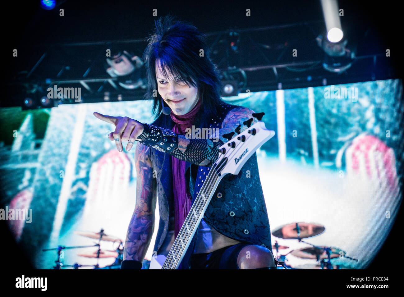 Velo nero spose, Live a Manchester Academy 2018 Foto Stock