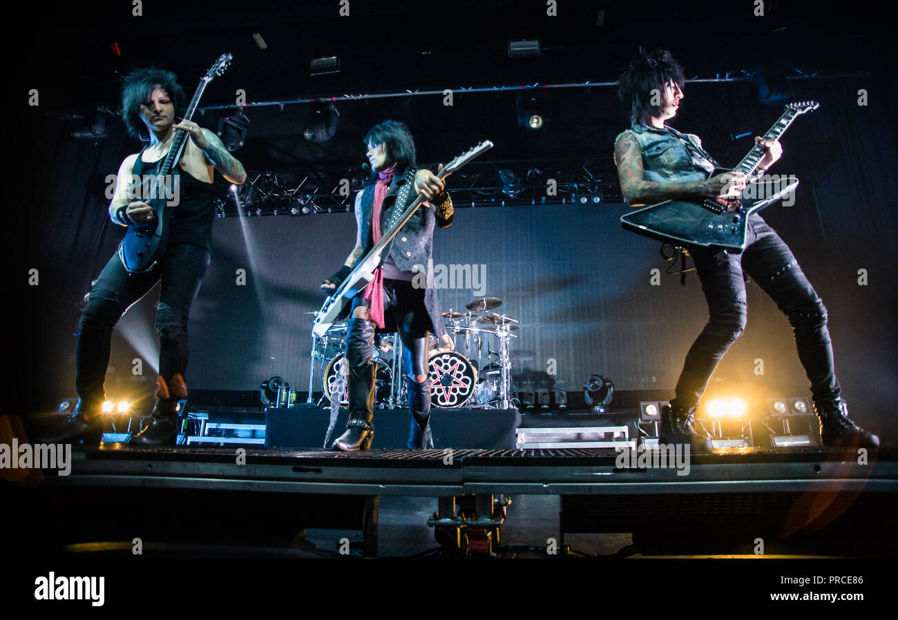 Velo nero spose, Live a Manchester Academy 2018 Foto Stock
