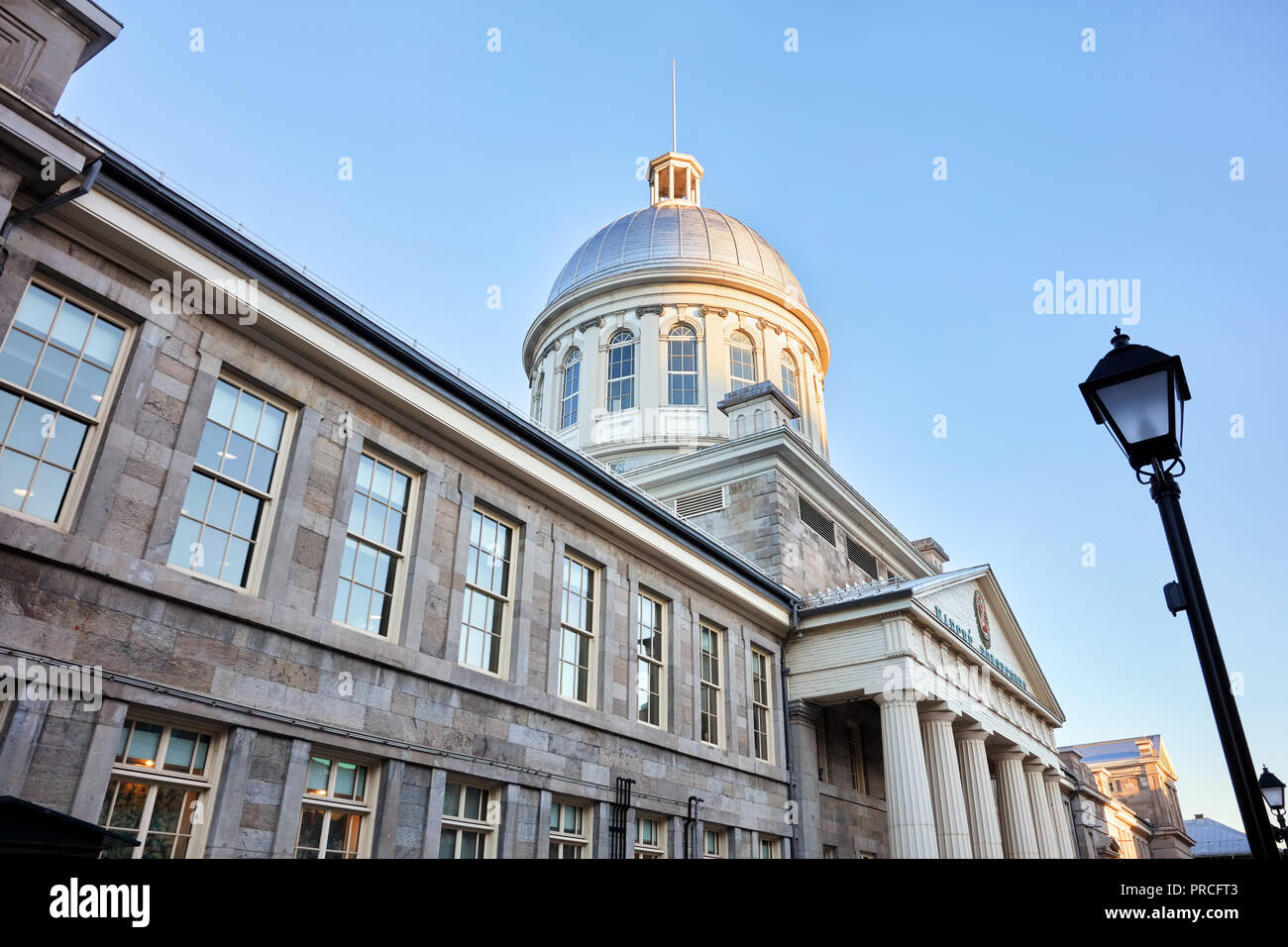 Mercato di Bonsecours Marche Bonsecours nella vecchia Montreal, Quebec, Canada. Foto Stock