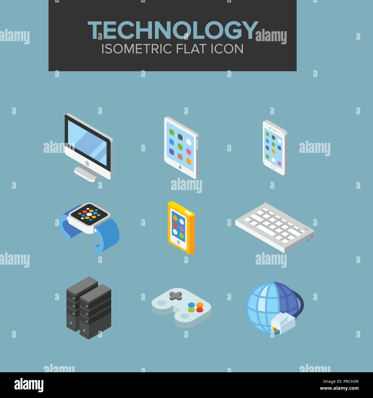Tecnologia icona isometrica Illustrazione Vettoriale