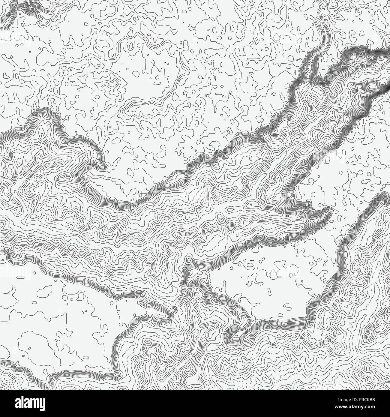 Mappa topografica concetto di sfondo con spazio per la copia. Topo mappa di contorno di sfondo, illustrazione vettoriale Illustrazione Vettoriale