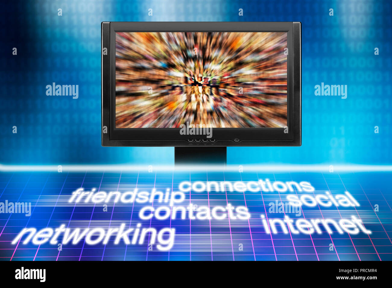 Social media e online il concetto di amicizia Foto Stock