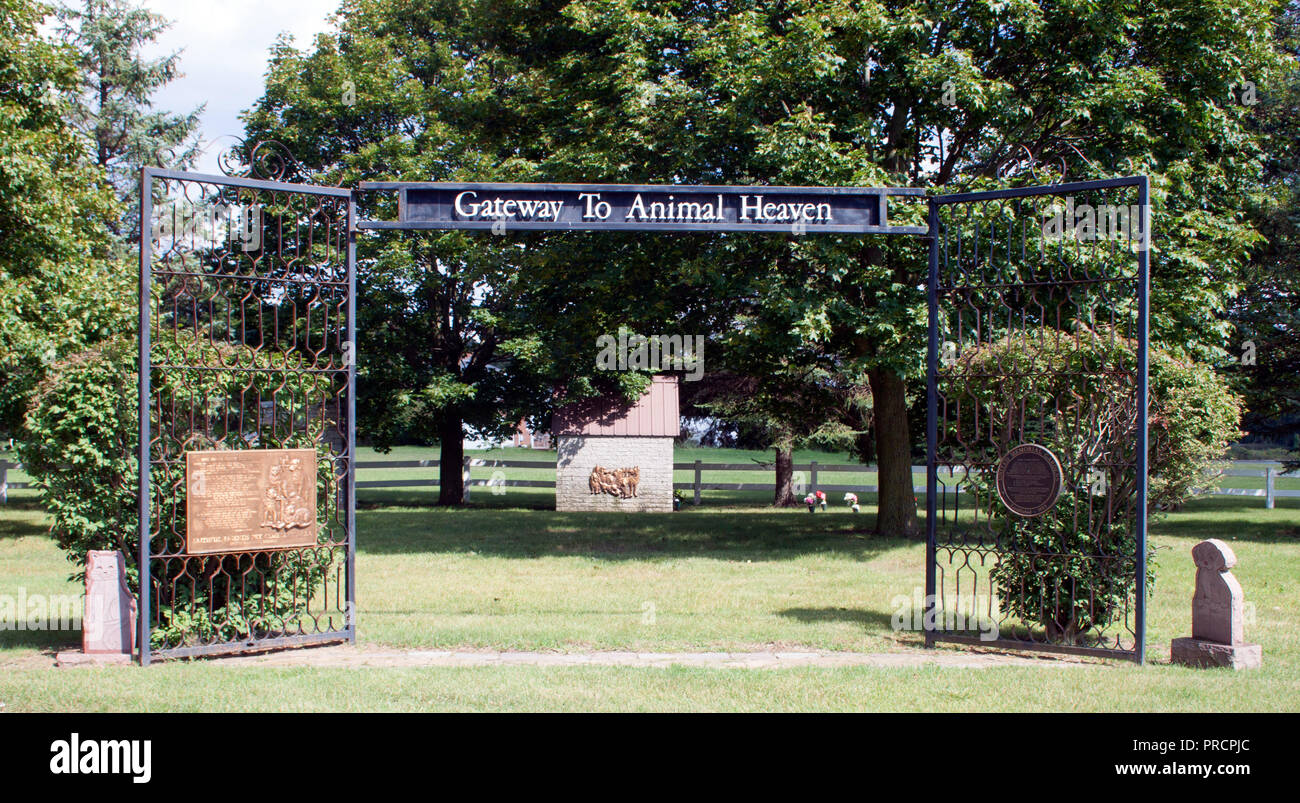 Regno Memorial Gardens Cimitero degli Animali in Plymouth, Michigan Foto Stock