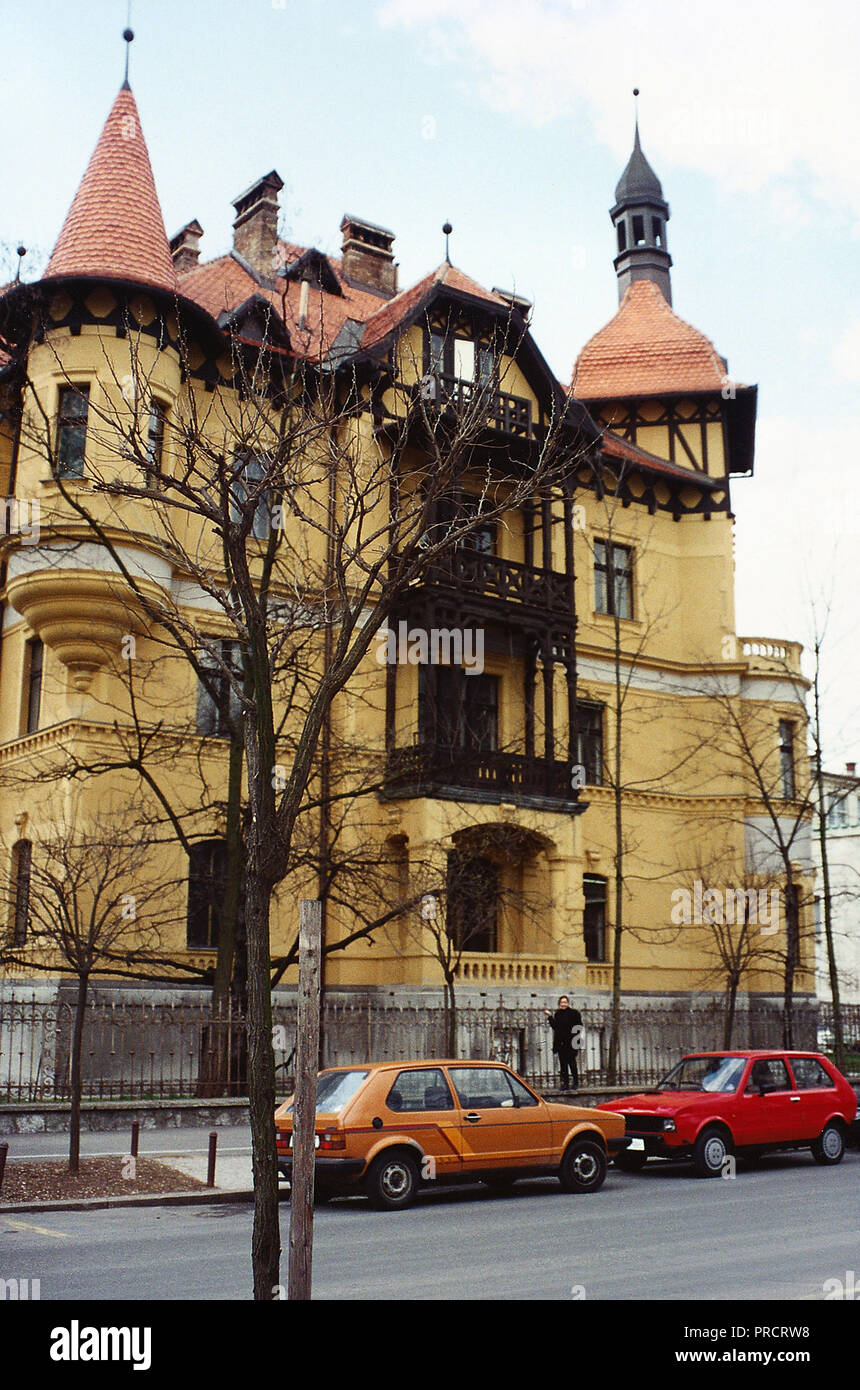Ca. Degli anni Ottanta e gli anni novanta Ljubljana - Chancery Edificio per uffici Foto Stock