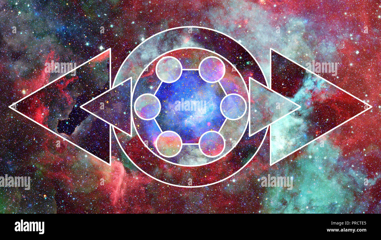 Nebulosa e stelle nello spazio esterno. Dark Nebula. Gli elementi di questa immagine fornita dalla NASA. Foto Stock