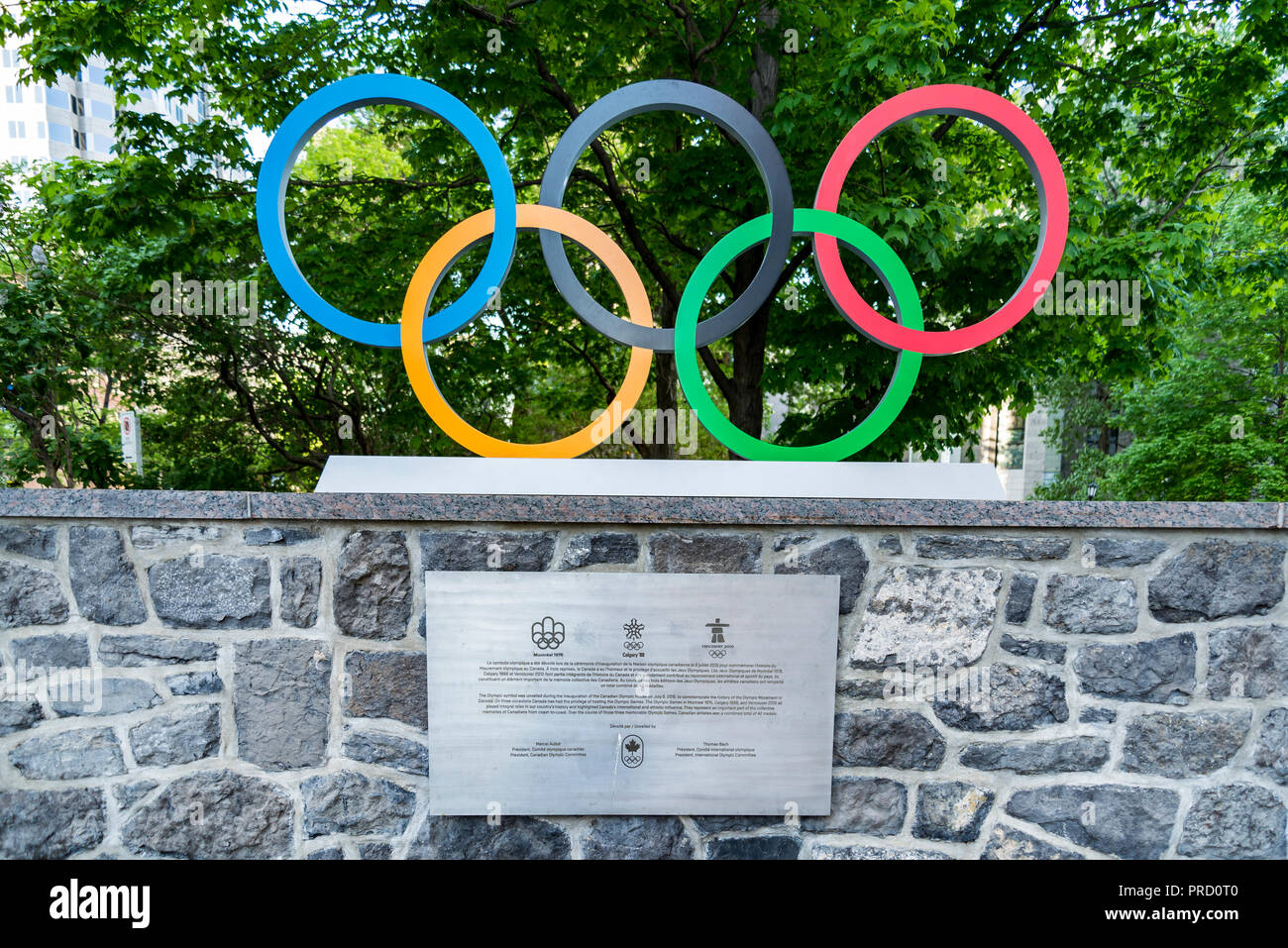 Olympic House per commemorare il Montreal giochi Olympi 1976 Foto Stock