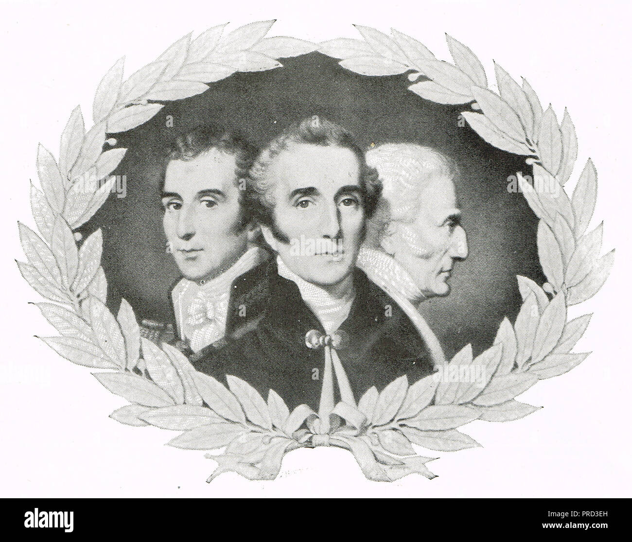 Tre tappe della vita del Duca di Wellington. L'India, la guerra peninsulare e la House of Lords Foto Stock