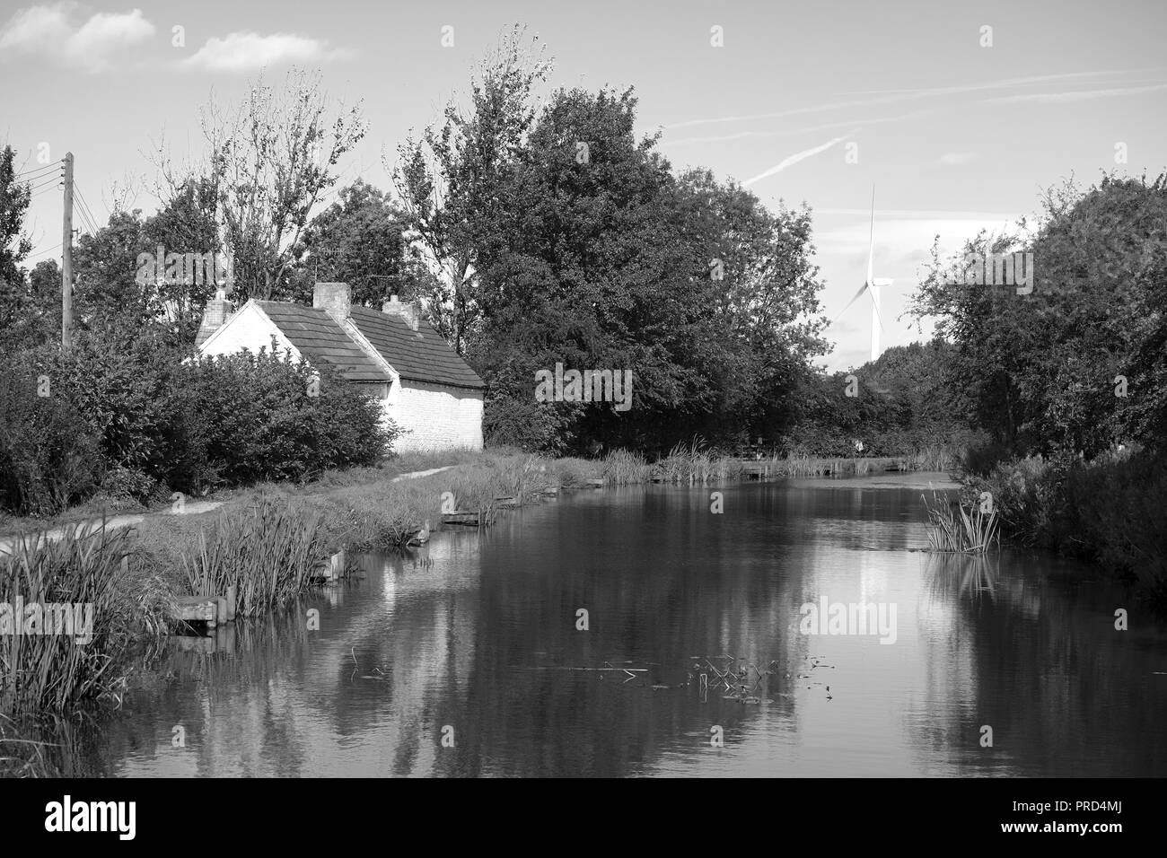 Parte di Nottingham in disuso canal Foto Stock