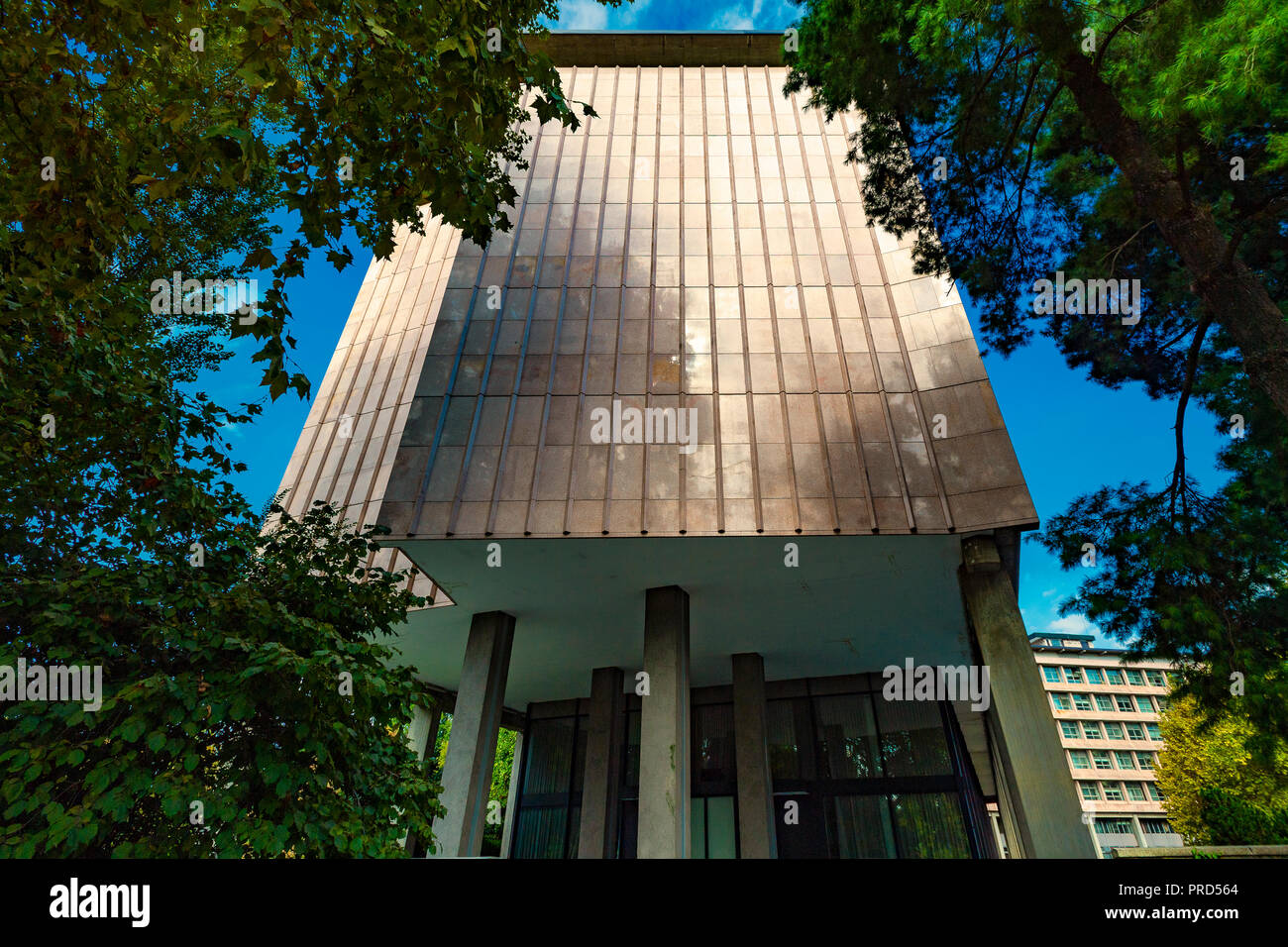 Italia Piemonte Canavese Ivrea museo aperto Olivetti Palazzo Uffici Onu Foto Stock