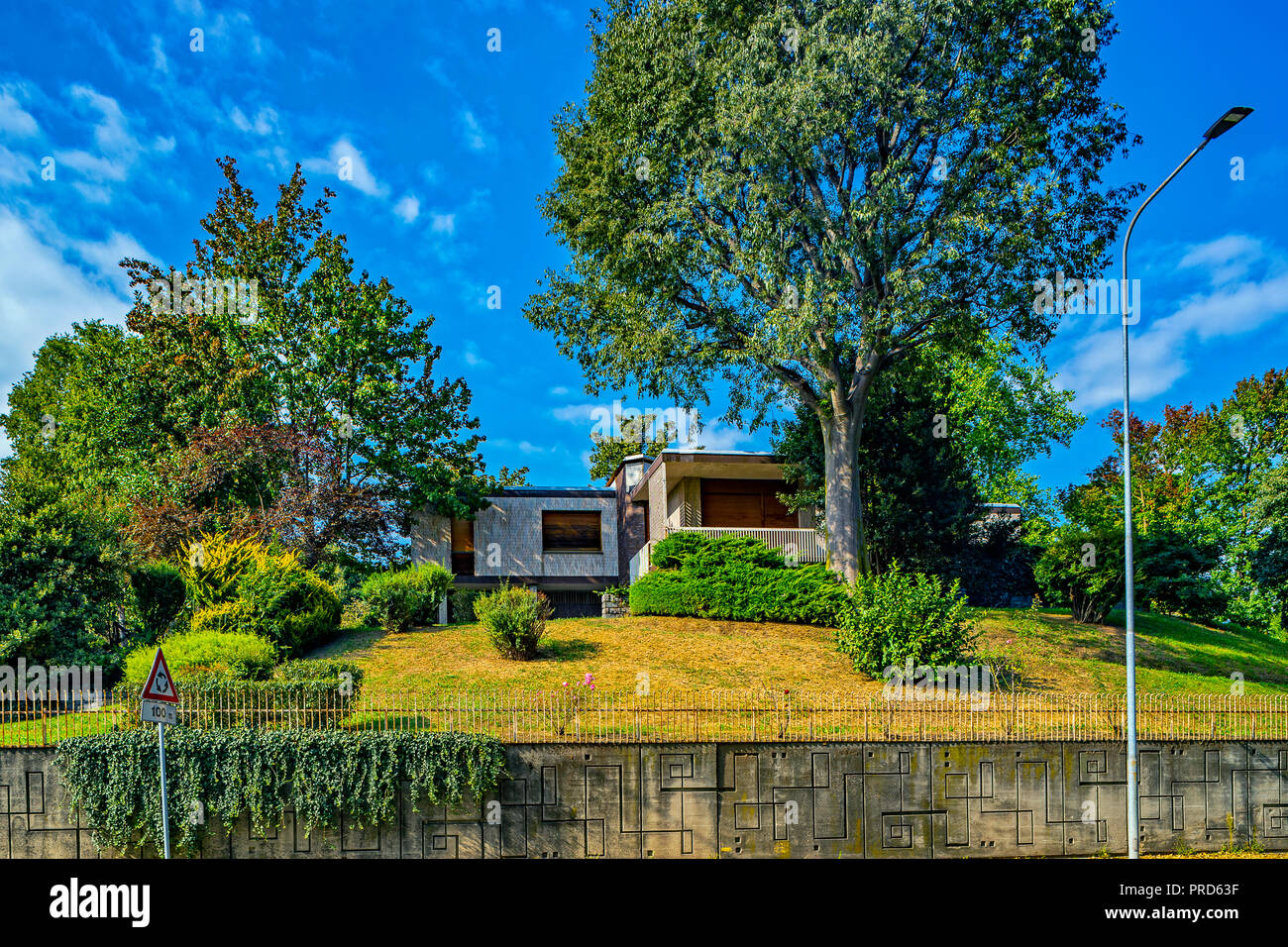Italia Piemonte Canavese Ivrea museo aperto Olivetti Villa Rossi Foto Stock