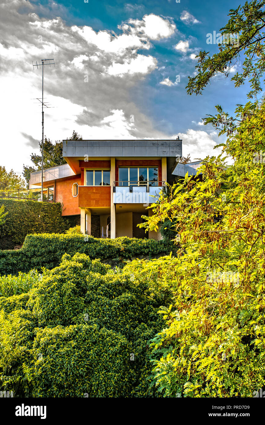 Italia Piemonte Canavese Ivrea museo aperto Olivetti Villa Cappellaro Foto Stock