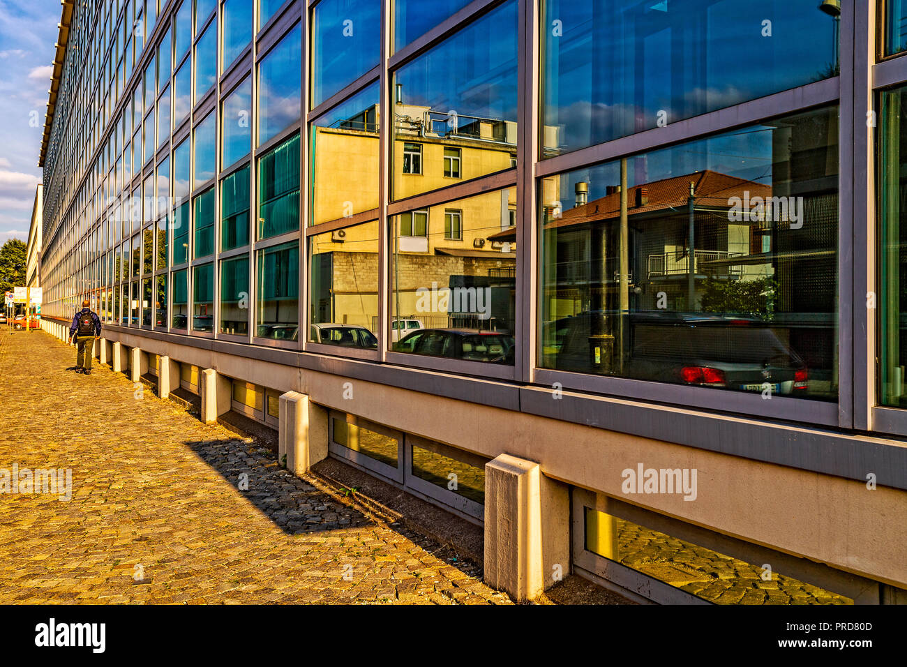 Italia Piemonte Canavese Ivrea museo aperto Officine Olivetti ICO Foto Stock