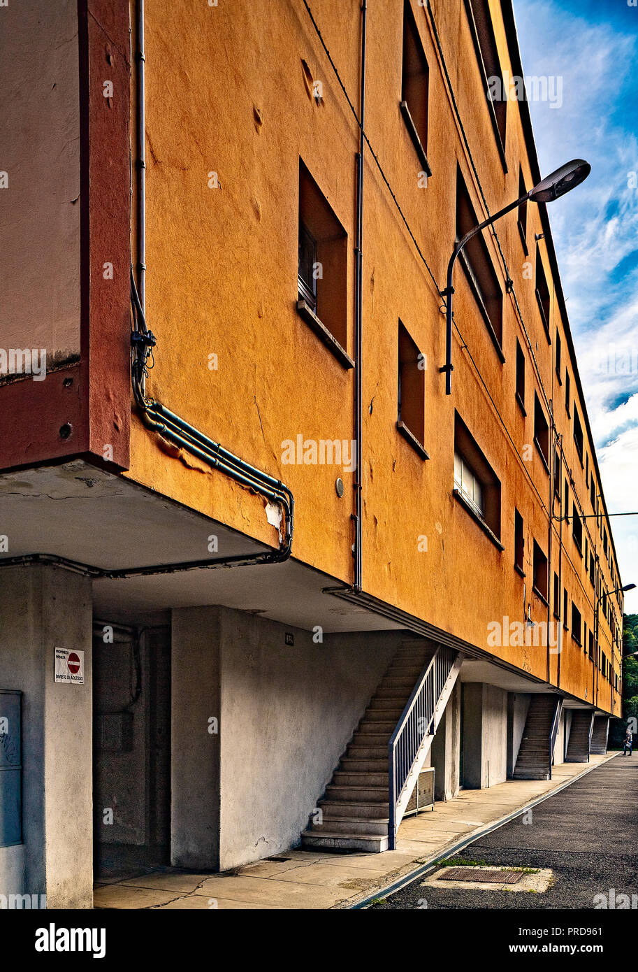 Italia Piemonte Canavese Ivrea museo aperto Olivetti sviluppo popolare Foto Stock
