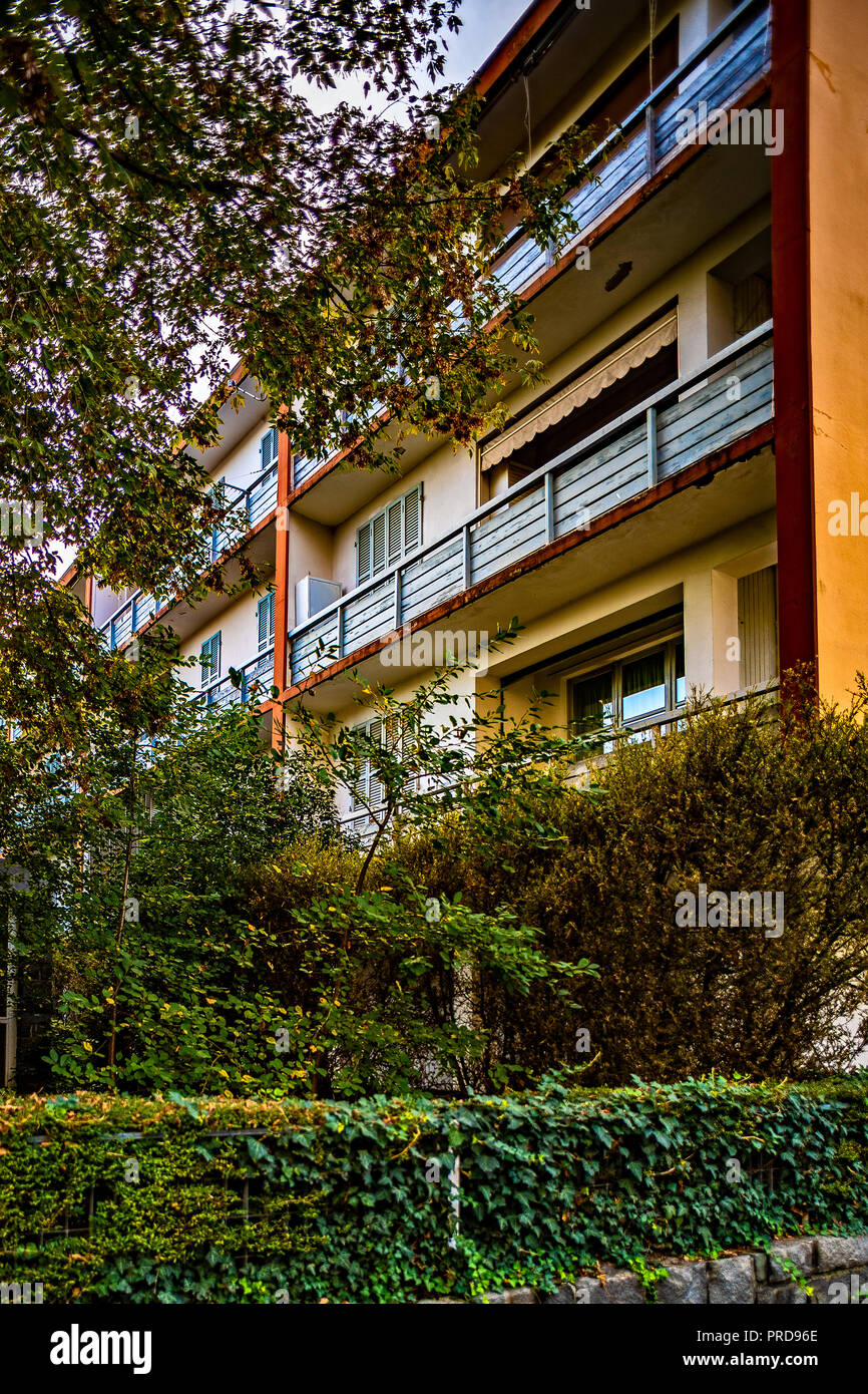 Italia Piemonte Canavese Ivrea museo aperto Olivetti sviluppo popolare Foto Stock