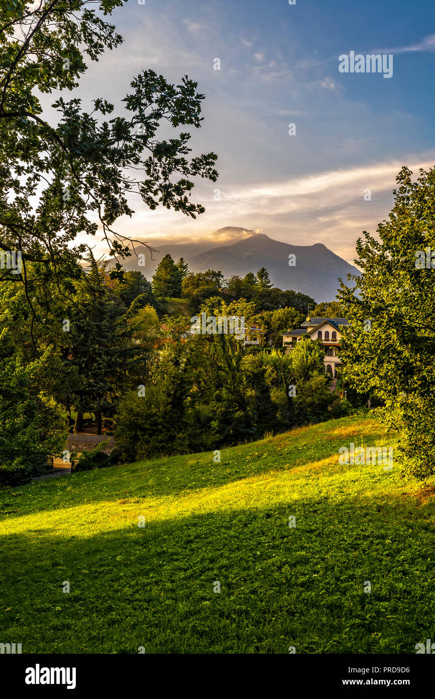 Italia Piemonte Canavese Ivrea vista sulle colline di Ivrea Foto Stock