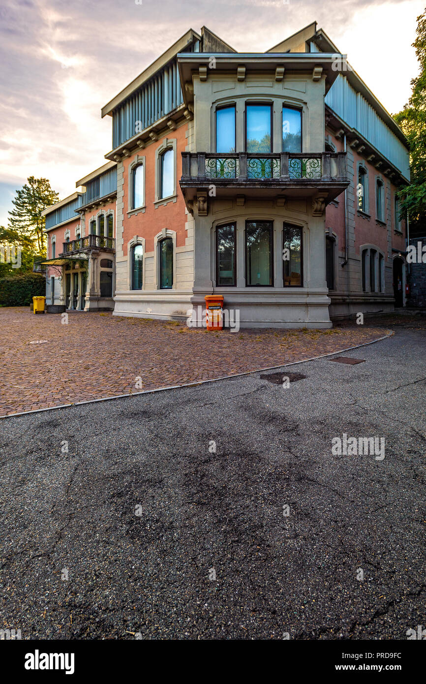 Italia Piemonte Canavese Ivrea museo aperto Olivetti Villa Casana Foto Stock