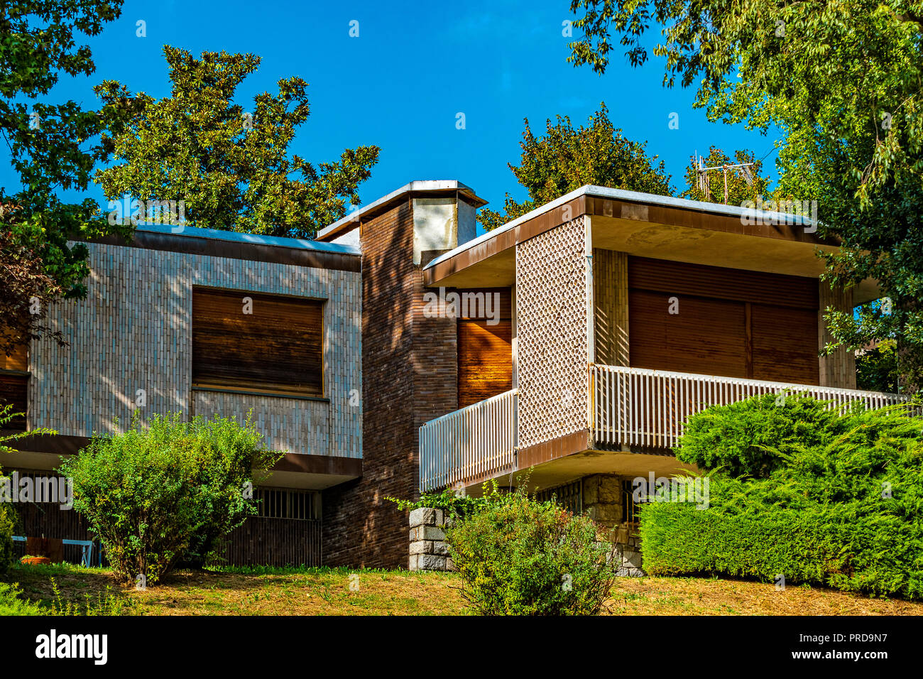 Italia Piemonte Canavese Ivrea museo aperto Olivetti Villa Rossi Foto Stock