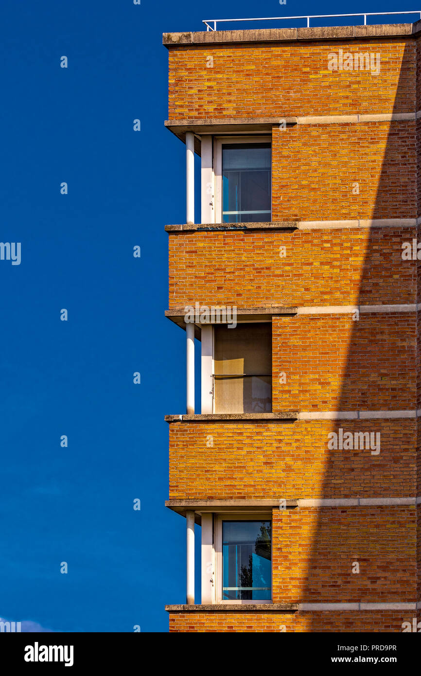 Italia Piemonte Canavese Ivrea museo aperto Olivetti Palazzo Uffici a causa Foto Stock