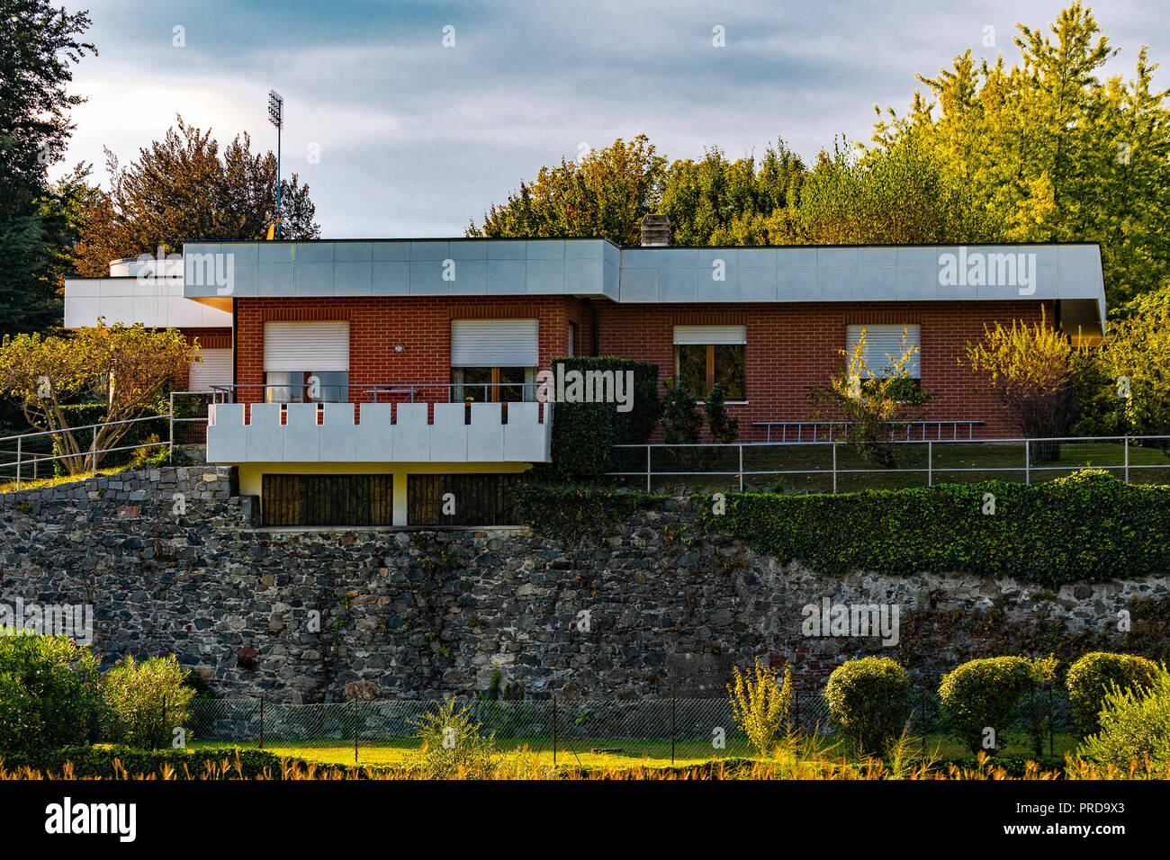 Italia Piemonte Canavese Ivrea museo aperto Olivetti unità residenziali Foto Stock