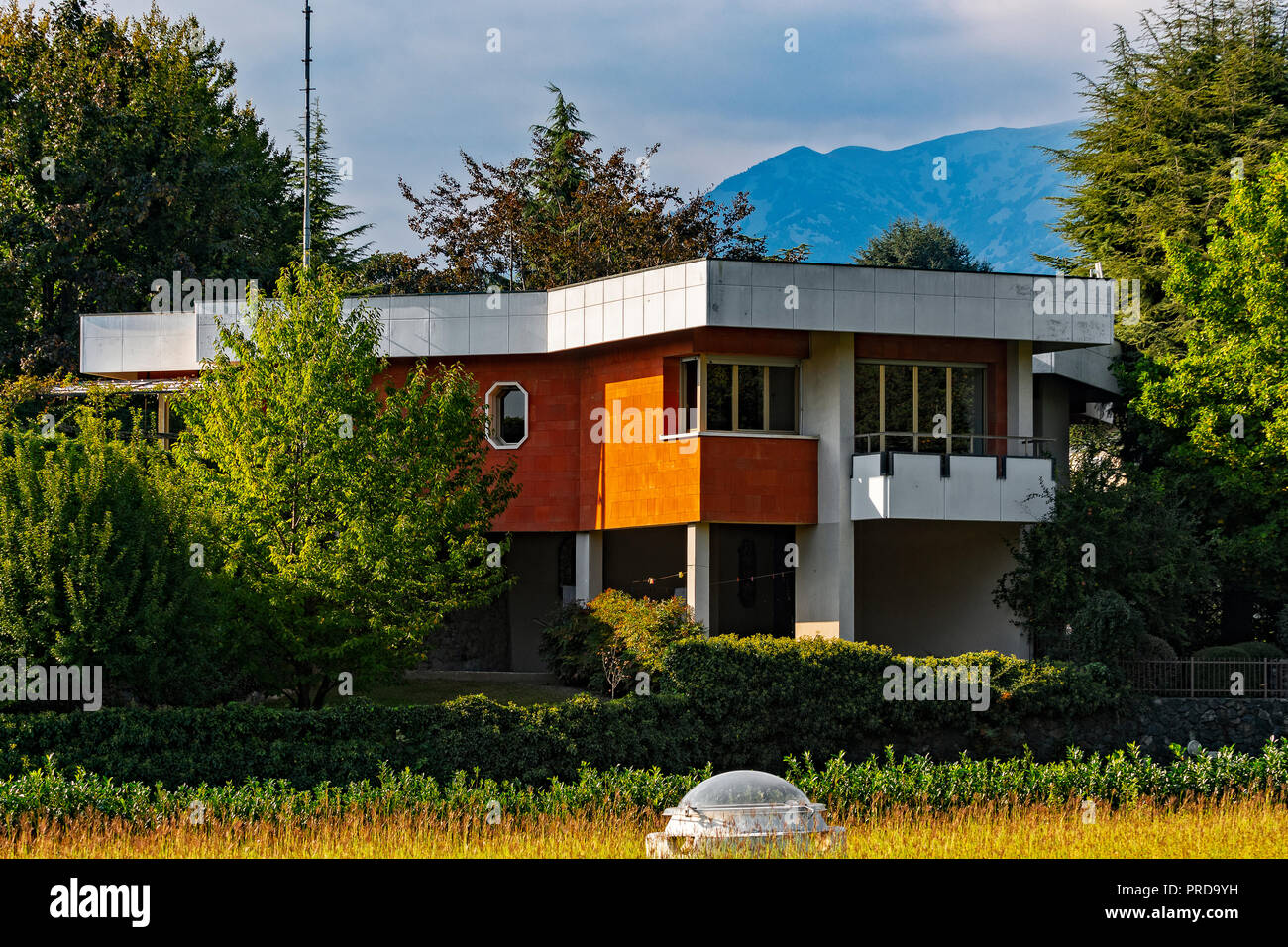 Italia Piemonte Canavese Ivrea museo aperto Olivetti unità residenziali Foto Stock
