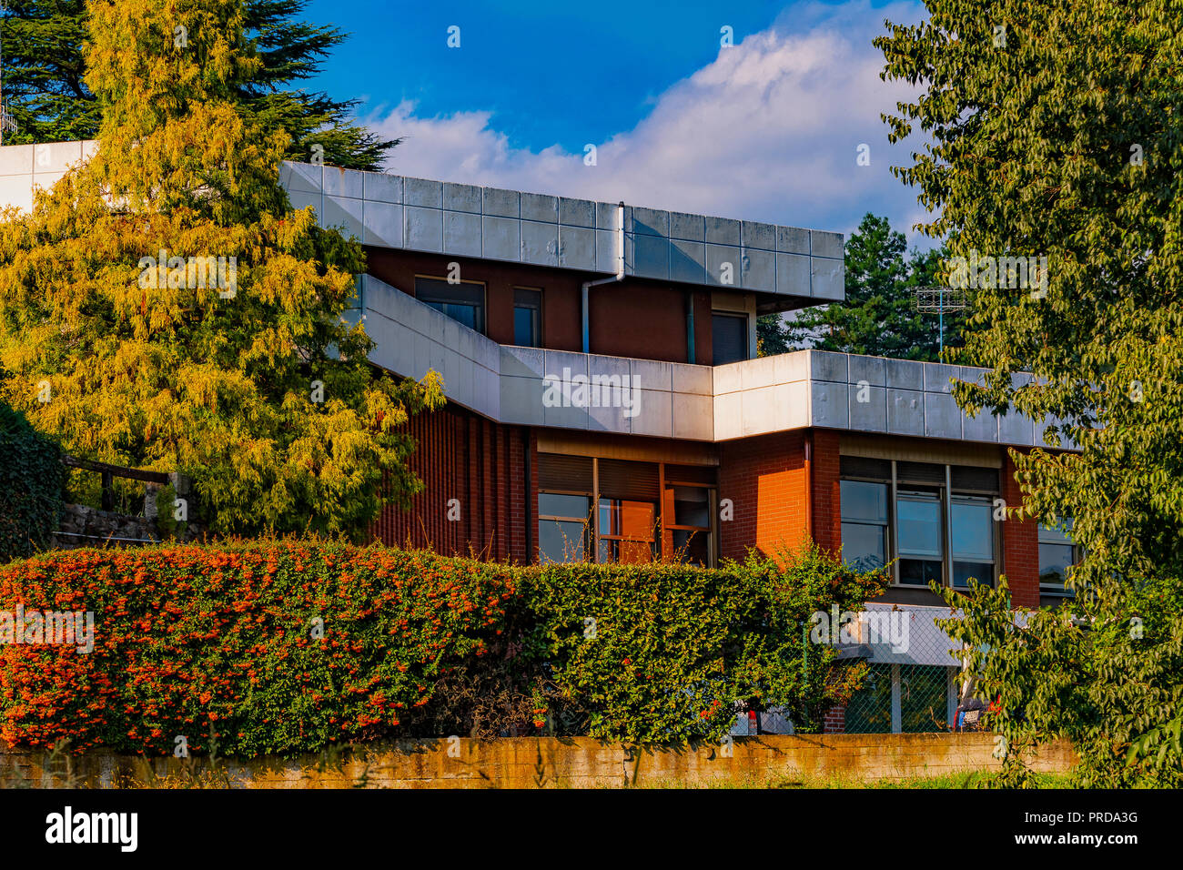 Italia Piemonte Canavese Ivrea museo aperto Olivetti Villa Cappellari Foto Stock