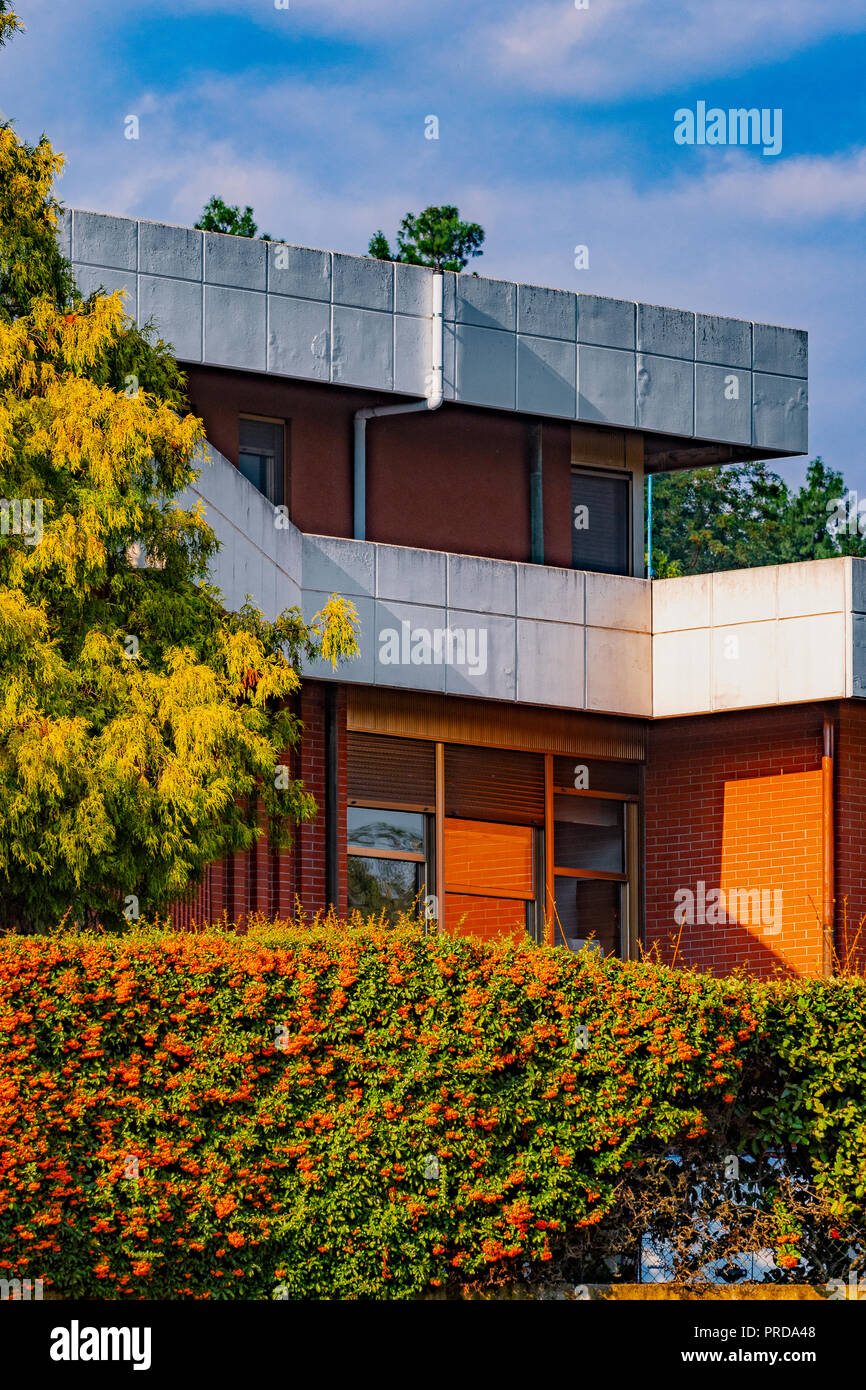 Italia Piemonte Canavese Ivrea museo aperto Olivetti Villa Cappellari Foto Stock