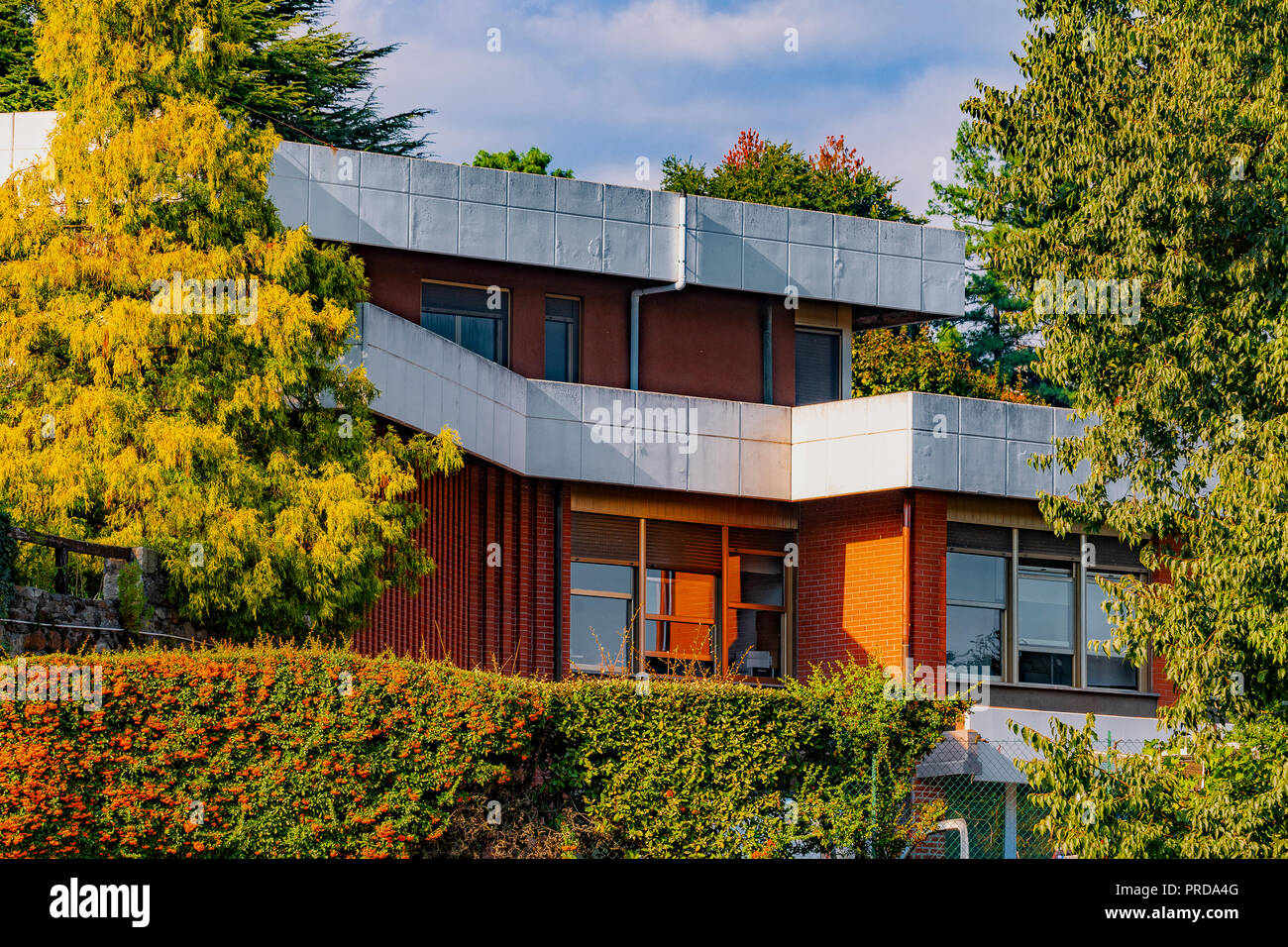 Italia Piemonte Canavese Ivrea museo aperto Olivetti Villa Cappellari Foto Stock