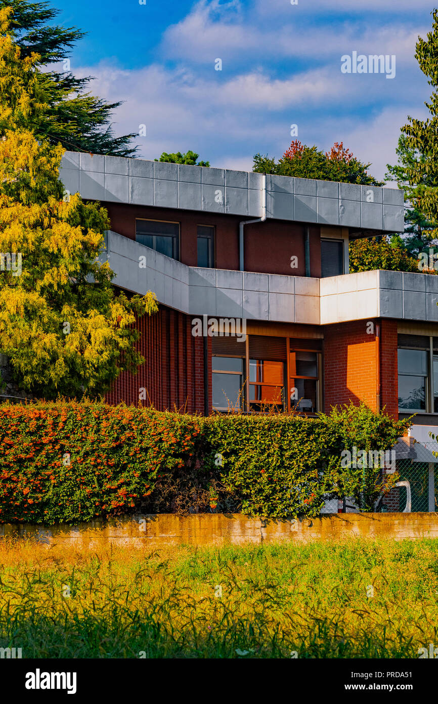 Italia Piemonte Canavese Ivrea museo aperto Olivetti Villa Cappellari Foto Stock
