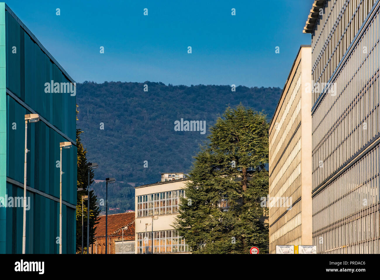 Italia Piemonte Canavese Ivrea museo aperto Officine Olivetti ICO Foto Stock