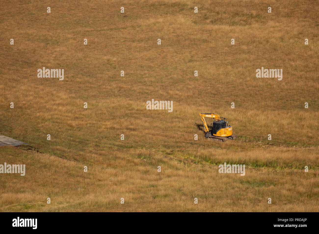 Paesaggio minimalista immagini del West Pennine Moors vicino a Bolton. Paesaggi senza cielo. Foto Stock
