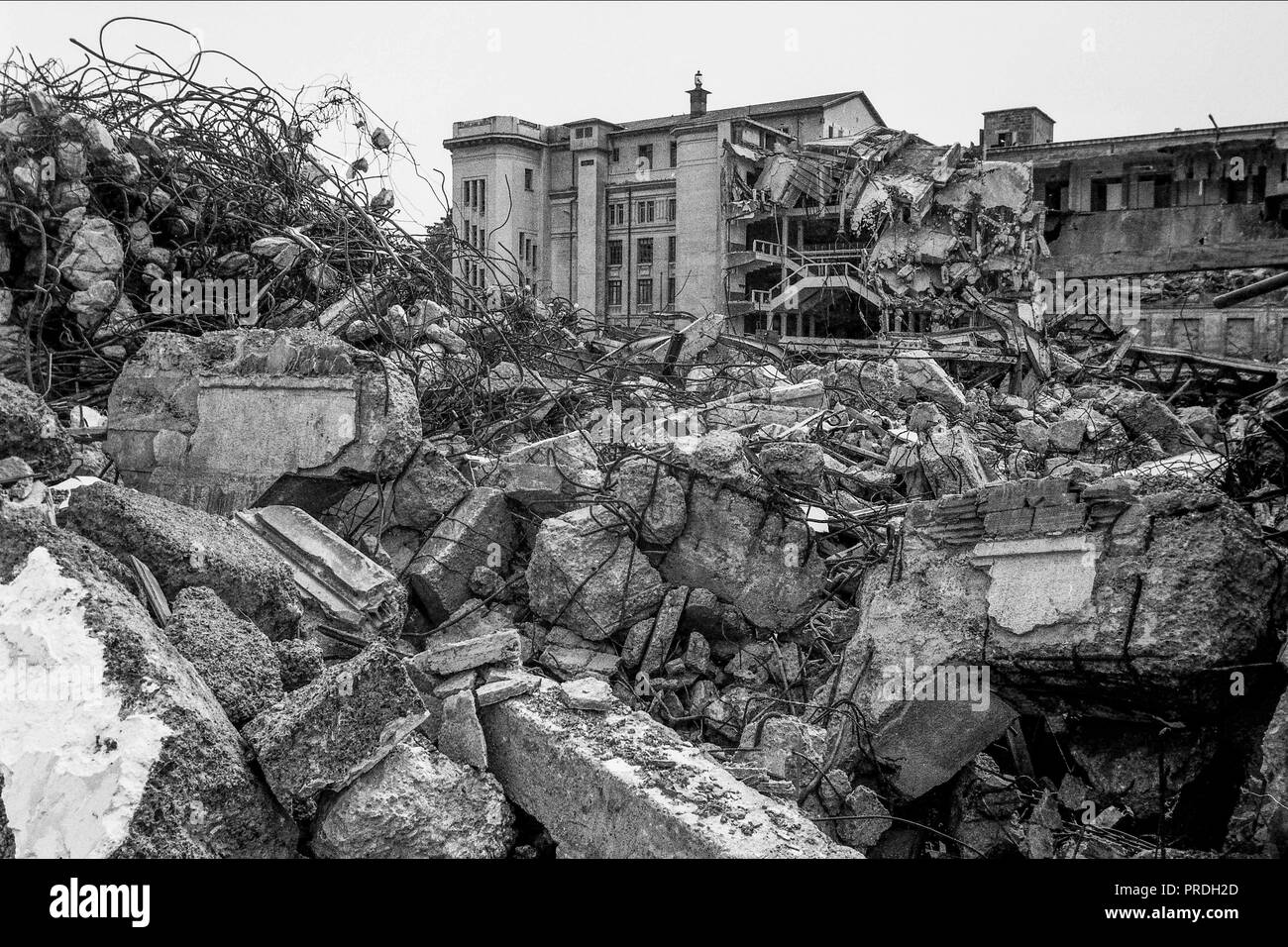 Città internazionale progetto: demolizione di Lione salone fiera, Lione, Francia Foto Stock