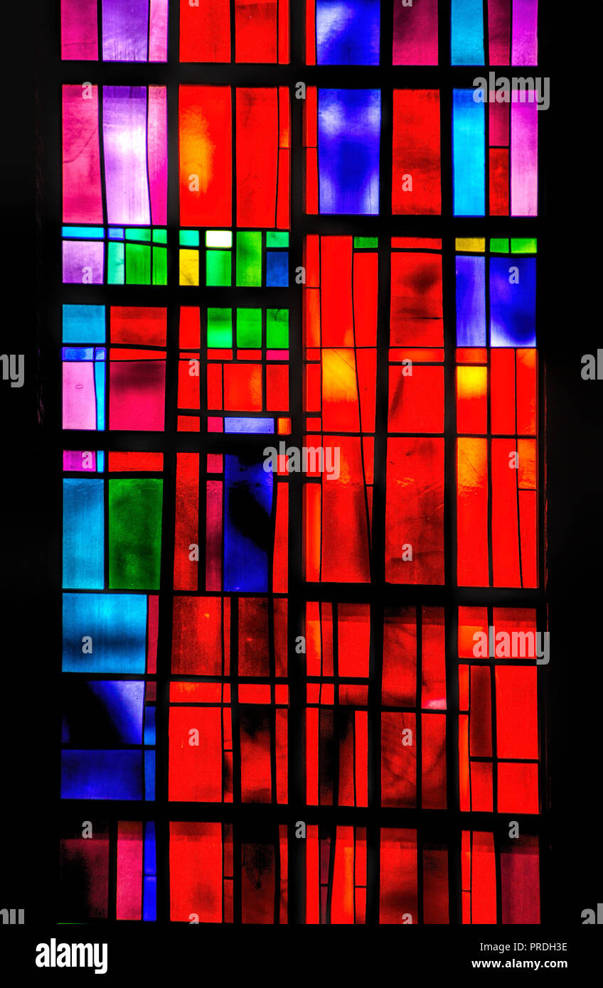 Le finestre di vetro macchiate ot St dell'Olaf, Minnesota Foto Stock