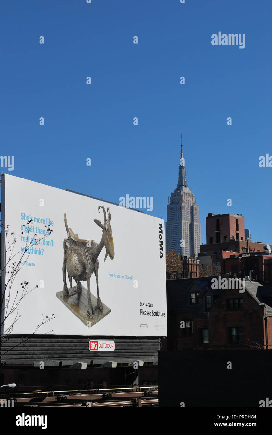 Manhattan city scape dalla linea hi Foto Stock