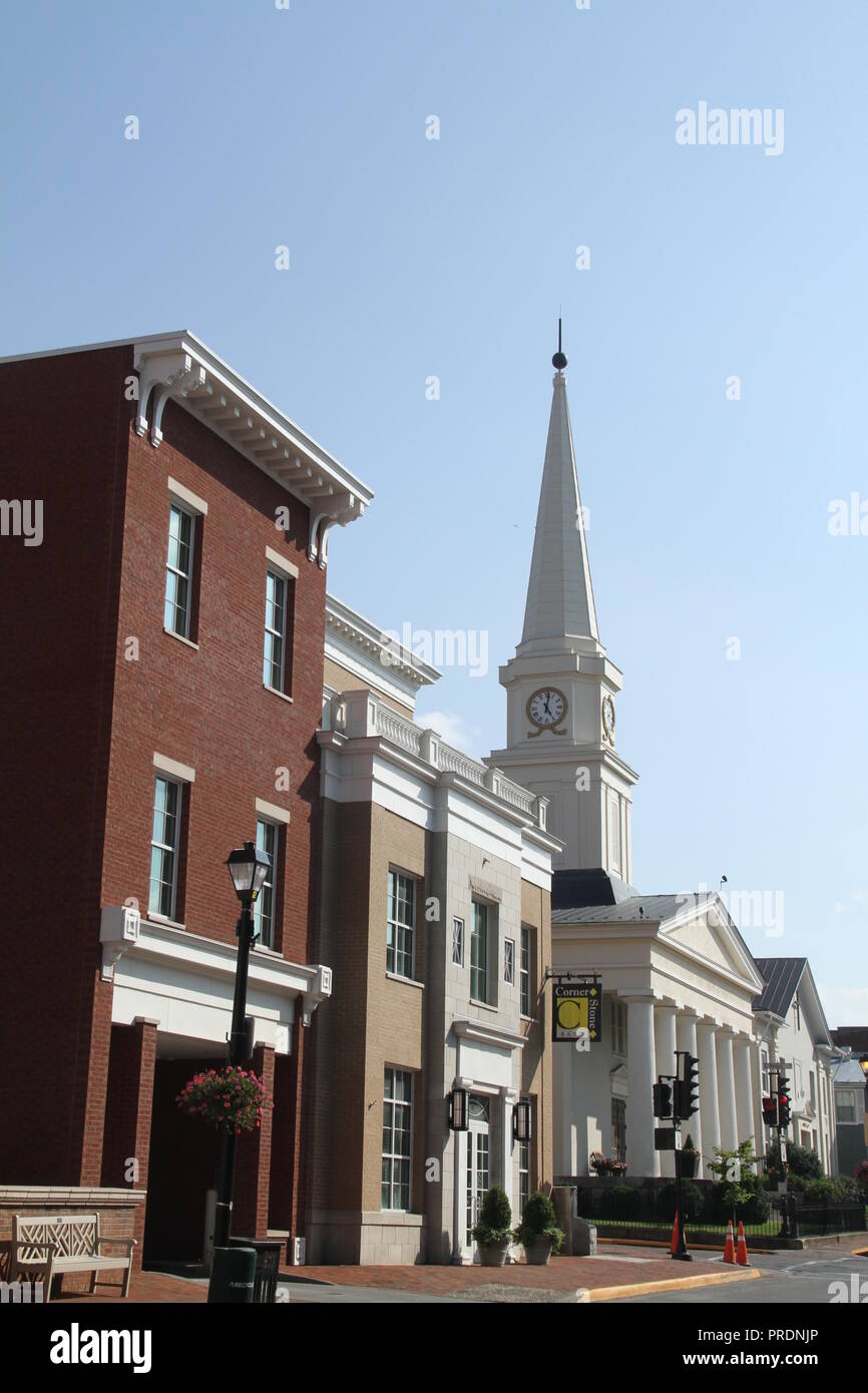 Centro di Lexington, Virginia Foto Stock