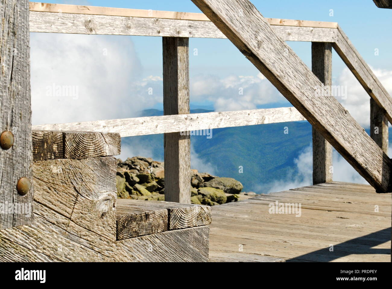 Vista del cielo da Mt. Washington , New Hampshire Foto Stock