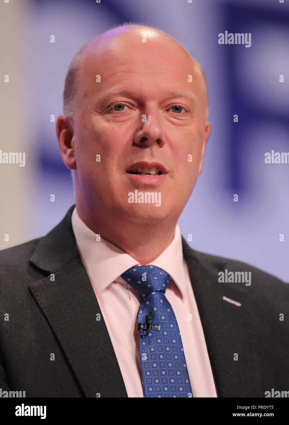 Chris Grayling Mp il Segretario di Stato dei Trasporti 2018 Foto Stock