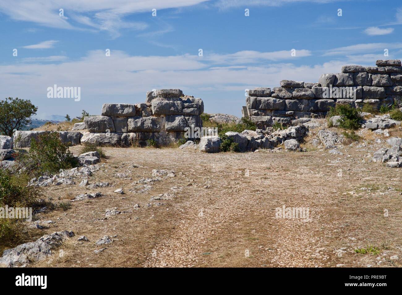 Daorson, resti di Acropoli di antica città illiriche nel sud della Bosnia ed Erzegovina Foto Stock