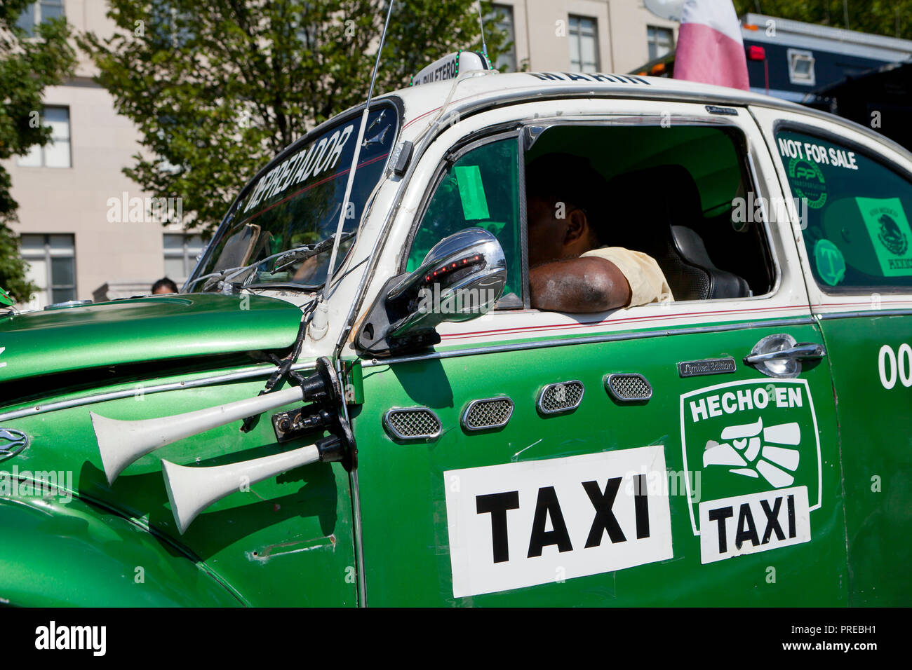 Vintage anni settanta Volkswagen maggiolino taxi (VW bug taxi) - USA Foto Stock