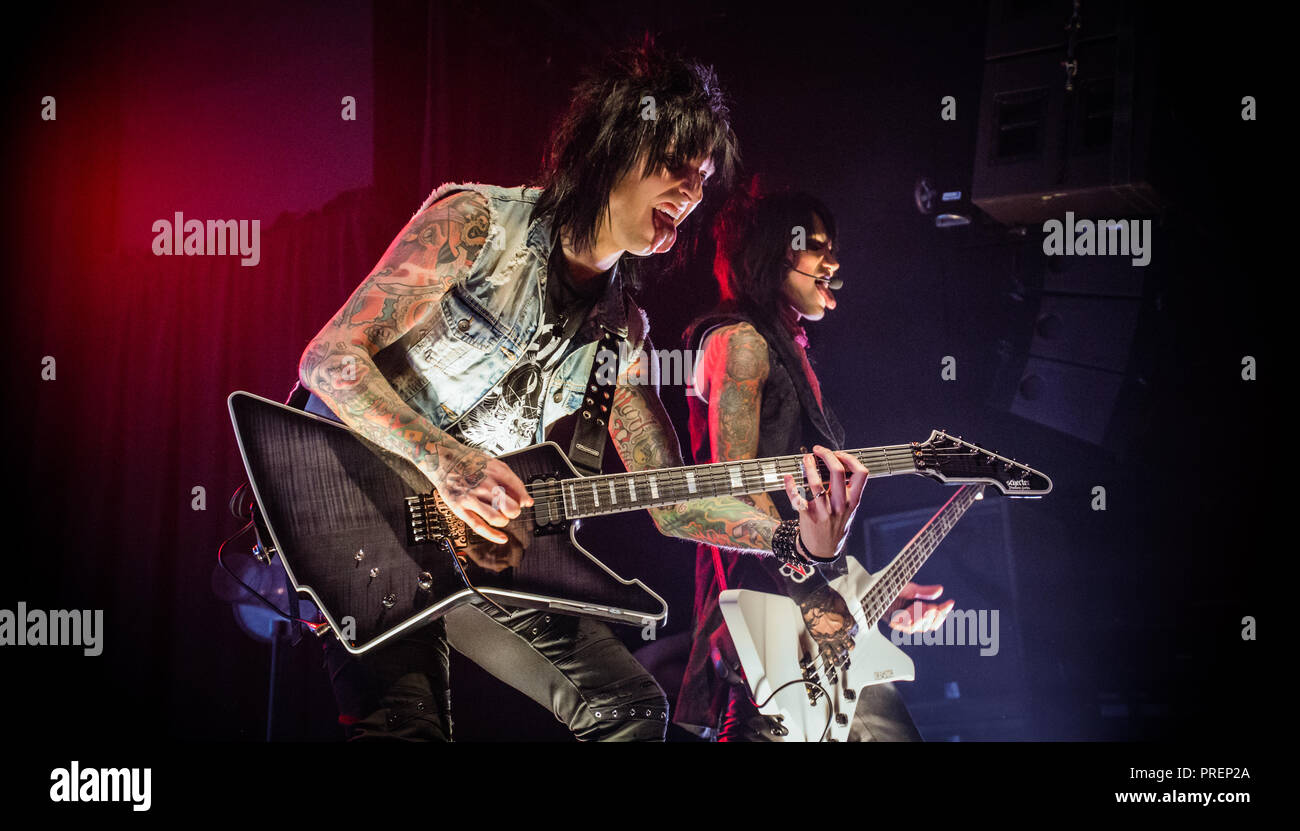 Velo nero spose, Live a Manchester Academy 2018 Foto Stock