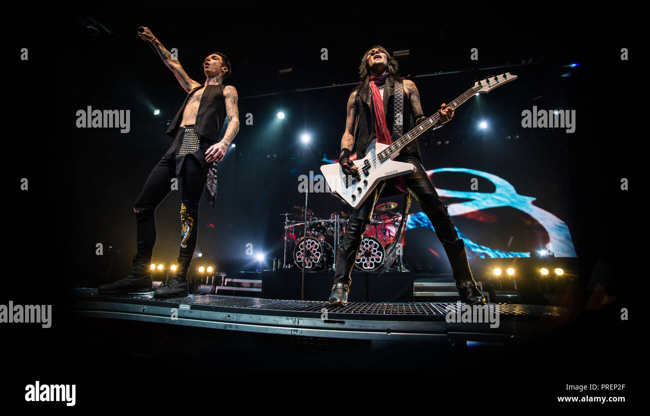 Velo nero spose, Live a Manchester Academy 2018 Foto Stock