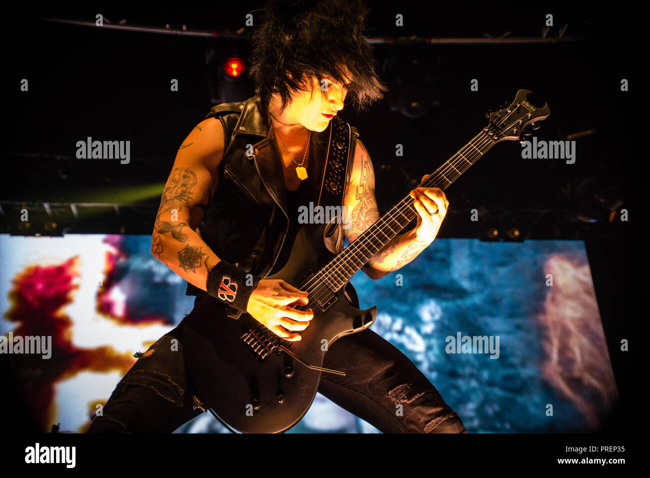 Velo nero spose, Live a Manchester Academy 2018 Foto Stock