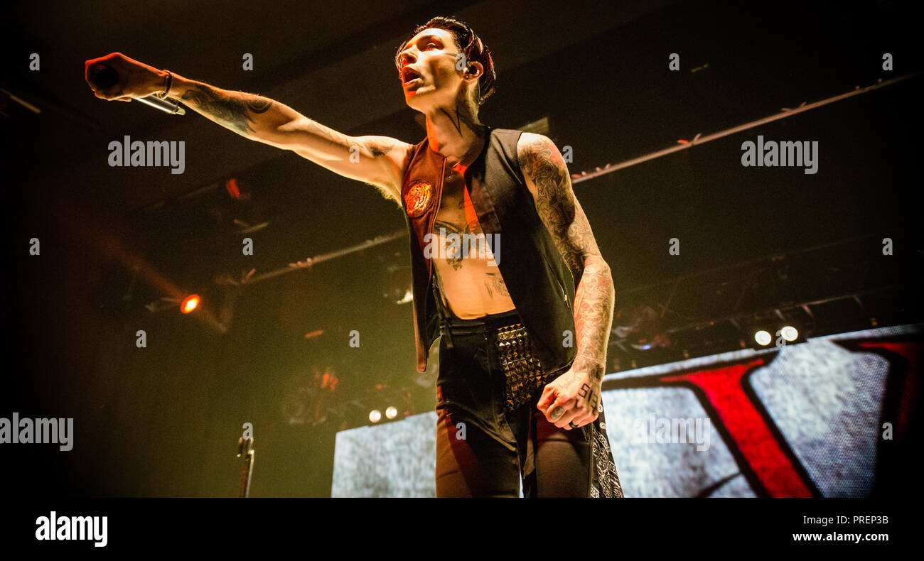 Velo nero spose, Live a Manchester Academy 2018 Foto Stock