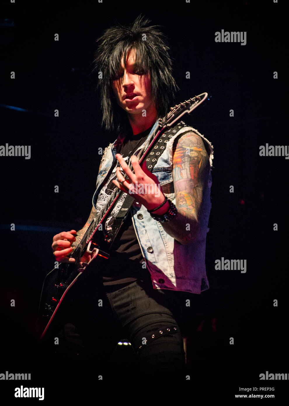 Velo nero spose, Live a Manchester Academy 2018 Foto Stock