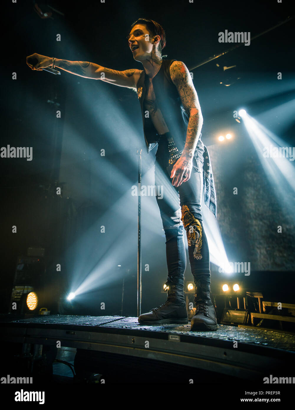 Velo nero spose, Live a Manchester Academy 2018 Foto Stock