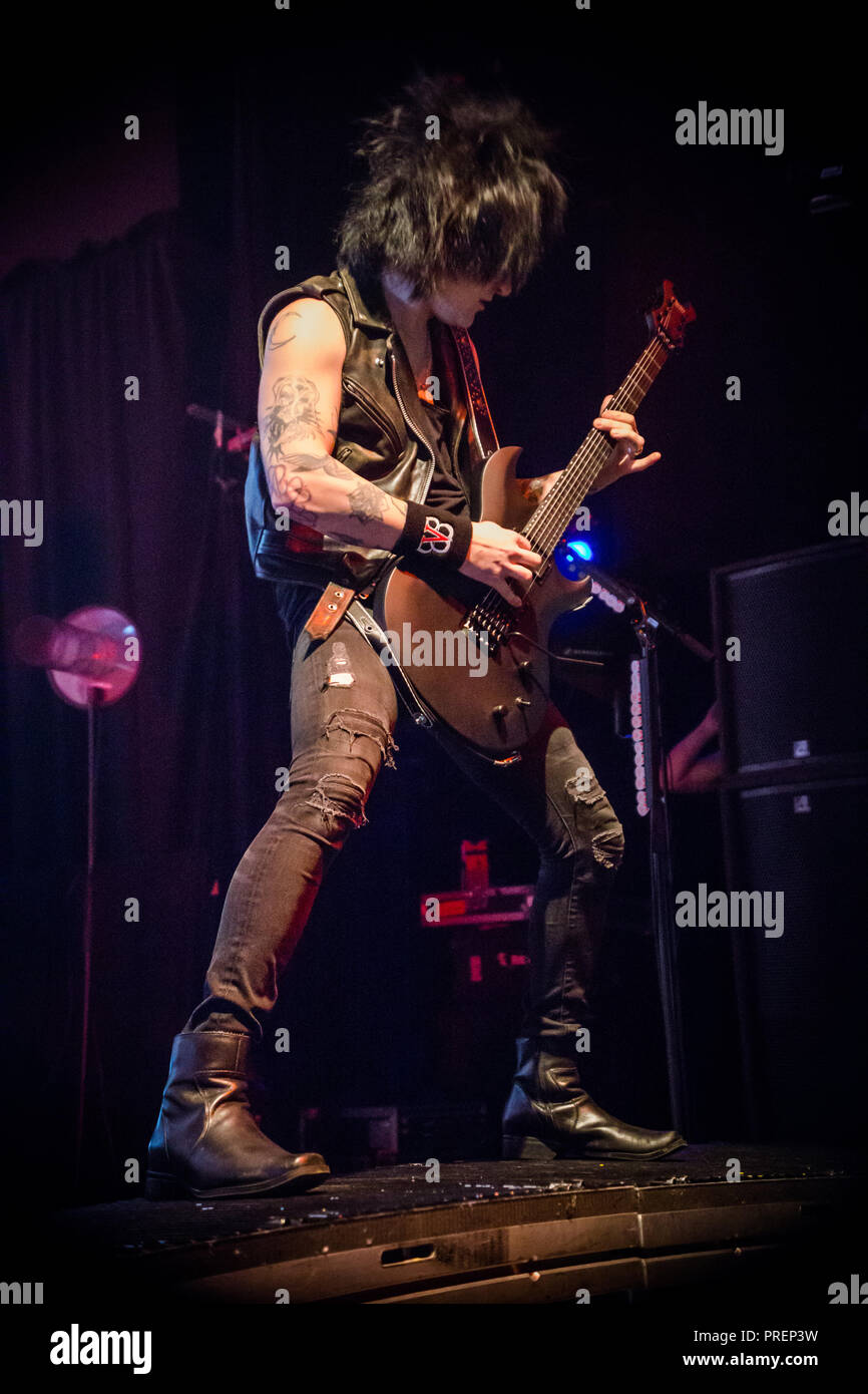 Velo nero spose, Live a Manchester Academy 2018 Foto Stock